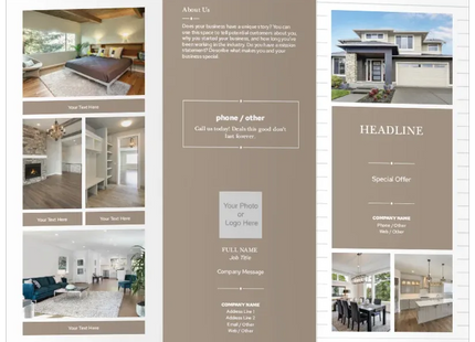 Brochure Design Service (Design Only | Print Only | Design + Print)