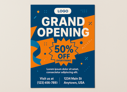 Create a real example of a flyer design