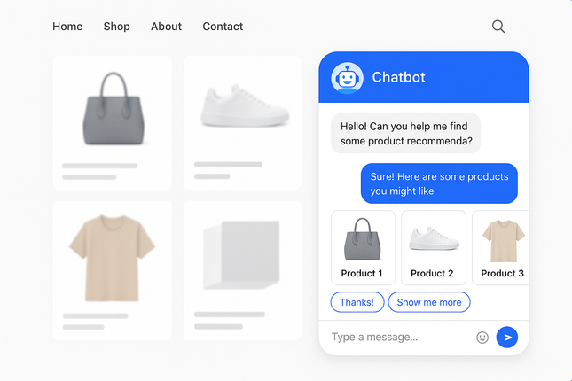 Create an example of an AI-Powered Chatbots for Websites