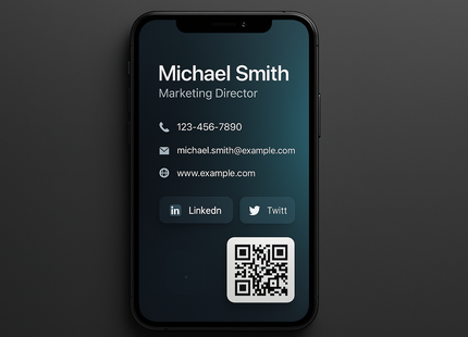 Create an image of a Digital Business Card