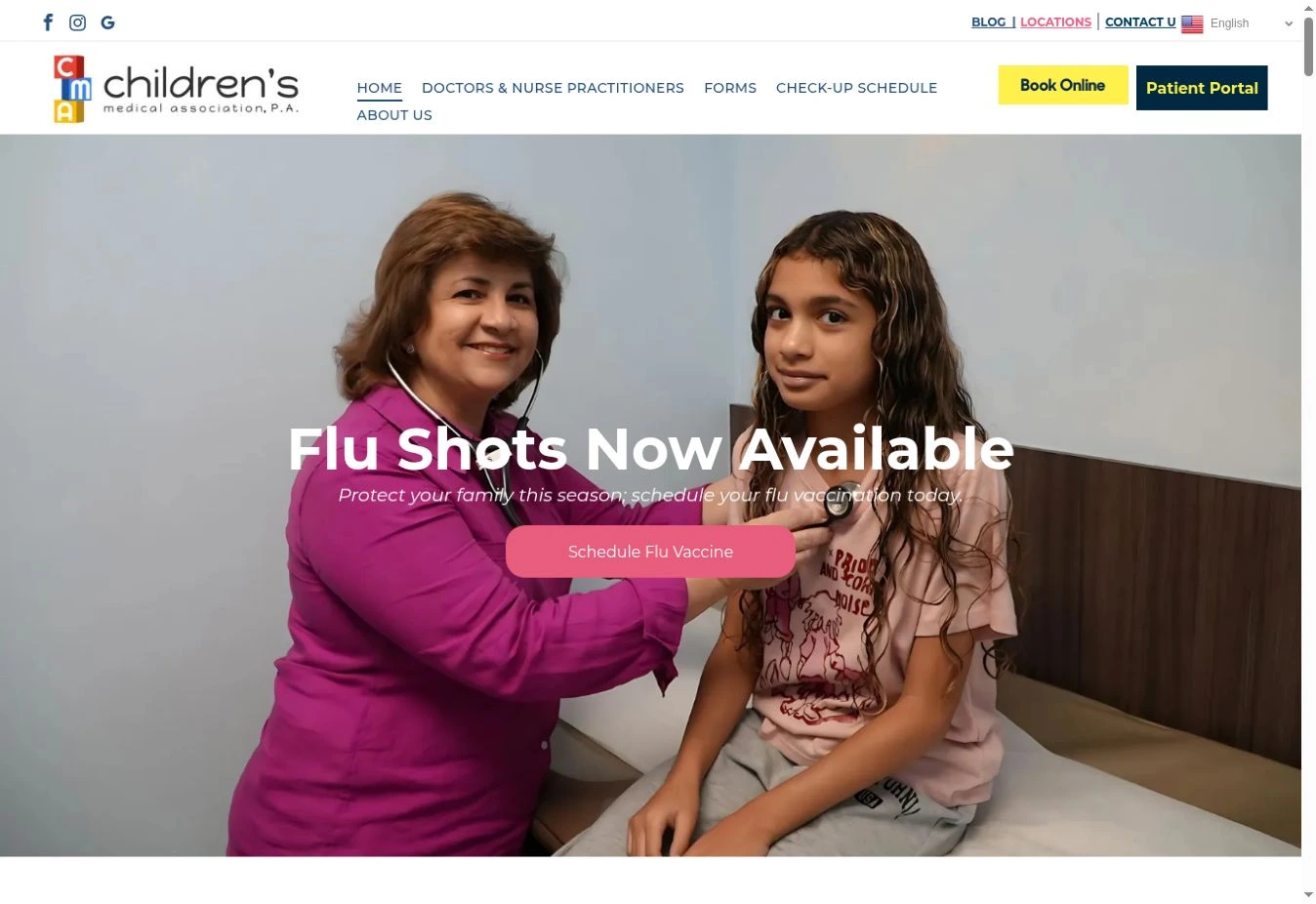 Children’s Medical Association previous portfolio example