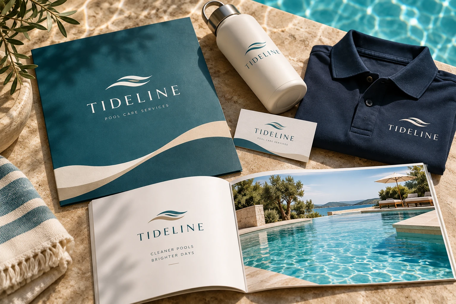 TIDELINE Brand identity illustrative concept